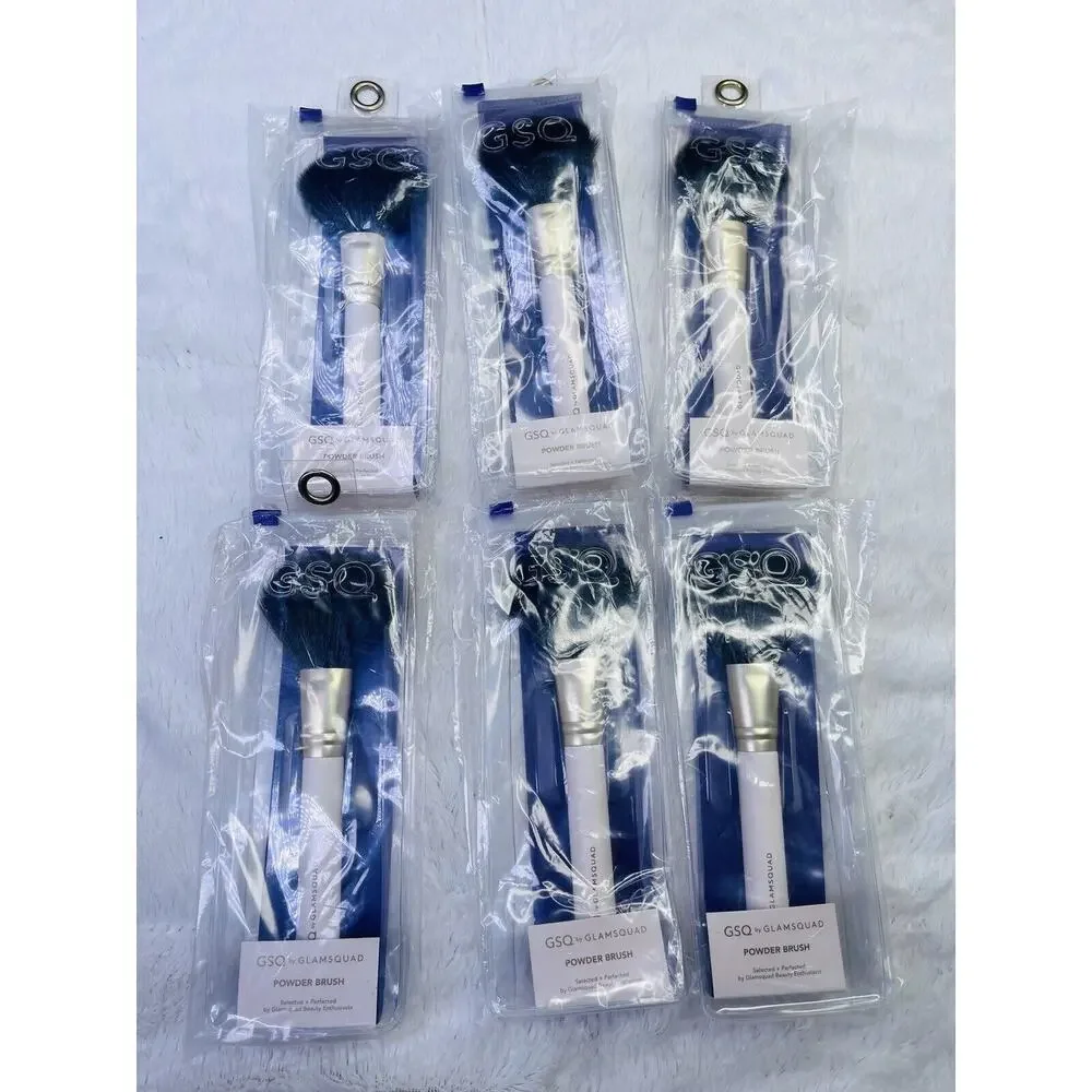 GSQ by Glamsquad Powder Brush Cosmetics Makeup Bundle Set of 6